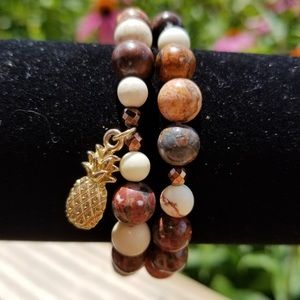 Boho Pineapple Bracelet Set